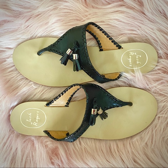 Jack Rogers Tassel Sandals | Women's 8.5 - Picture 2 of 3